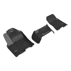 Dodge Ram 1500 Crew Cab Floor Mats - Front - 3D MAXpider - Kagu - Black - `25-`26 Dodge Ram 1500 Crew Cab Floor Mats - Front - 3D MAXpider - Kagu - Black - `25-`26